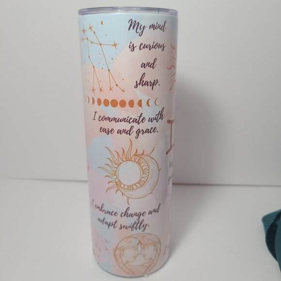 Witchy Gemini Tumbler – Mystical Zodiac 20 oz | Moon Magic Vibes - Picture 4 of 13